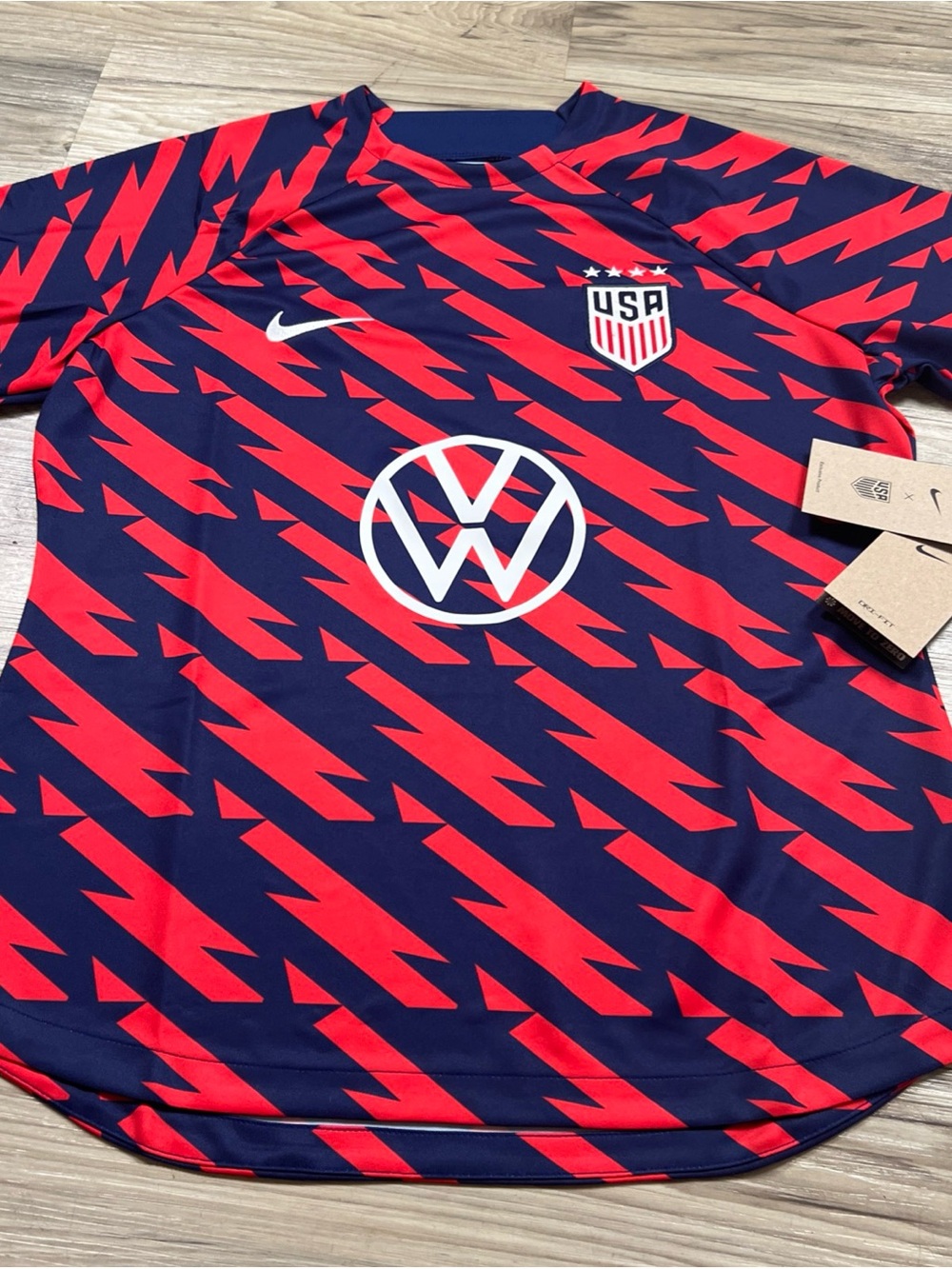 Nike USA Academy Pro Pre-Match Jersey Womens Size Medium DR5046-689 $75 NWT